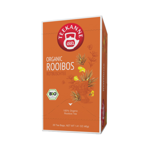 Teekanne BIO Rooibos, Bio Rotbuschtee, Teebeutel im Kuvert, 2. Entnahmefach displaytauglich, 40g